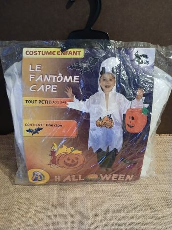 Déguisement le fantôme cape 3-4ans