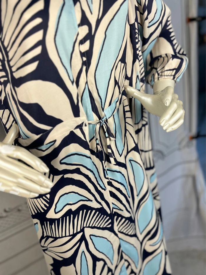 Robe bleu / crème Comma T44 Neuve - photo numéro 5