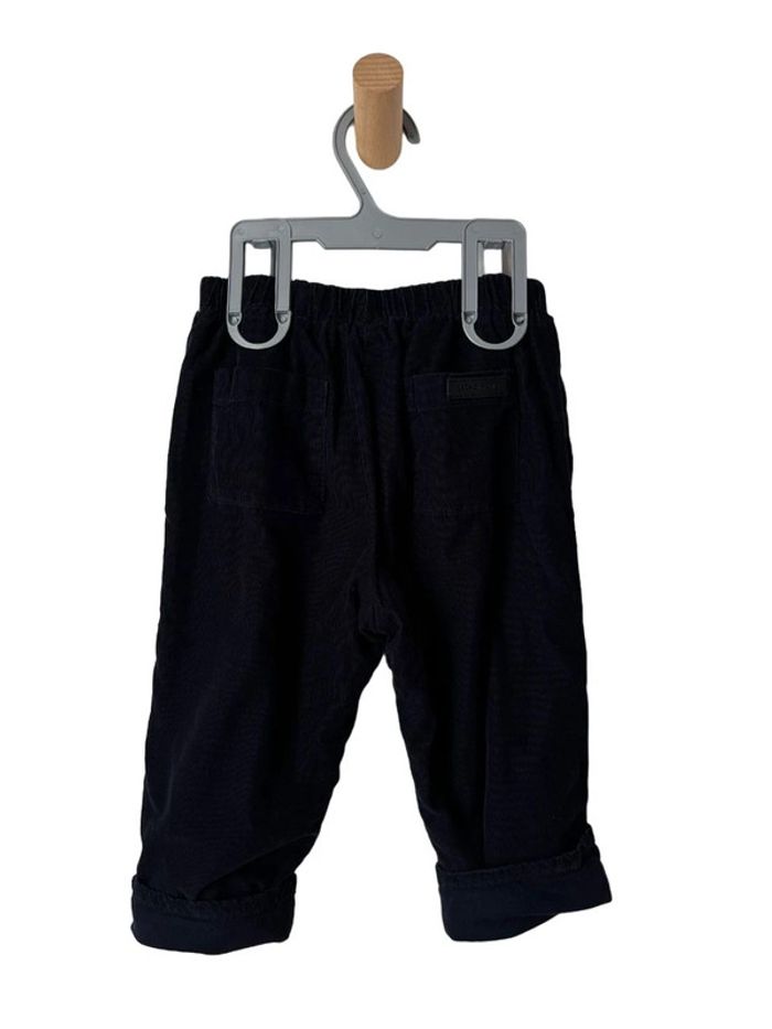 Pantalon confortable noir en velours côtelé - Jacadi 24 mois (88cm) - photo numéro 5