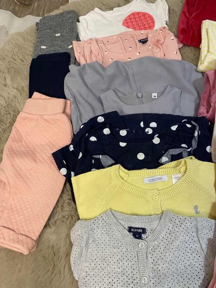 Lot vetements bébé fille 1 mois - photo numéro 2