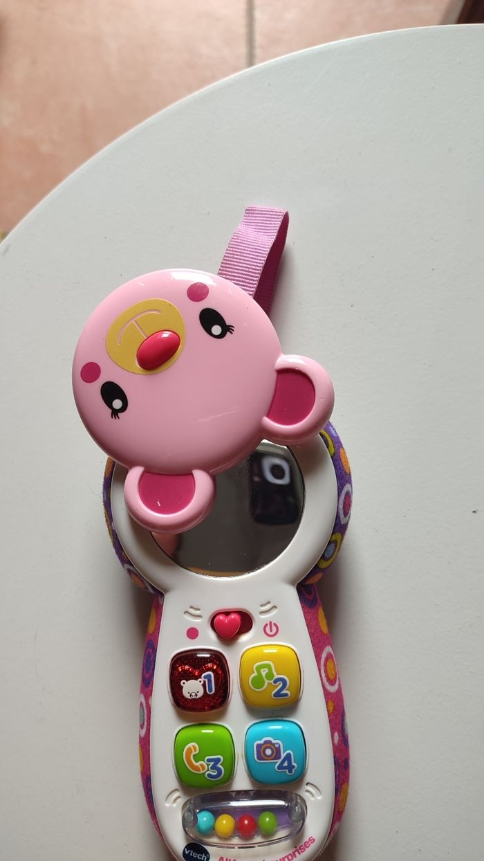 Téléphone bébé/ téléphone bébé allo surprise rose - photo numéro 3