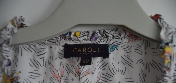 Robe fluide imprimée – Caroll – Taille 42 – Motif floral multicolore - photo numéro 2