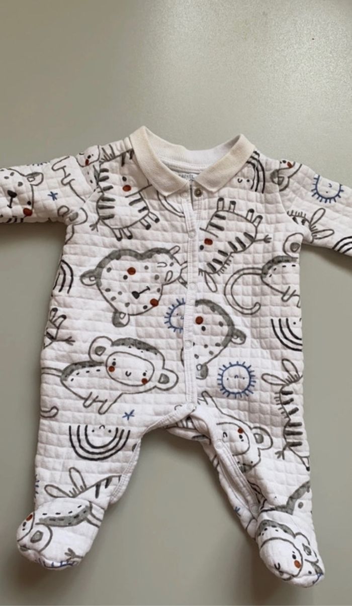 Lot de 7 pyjamas chauds 1 mois - photo numéro 4