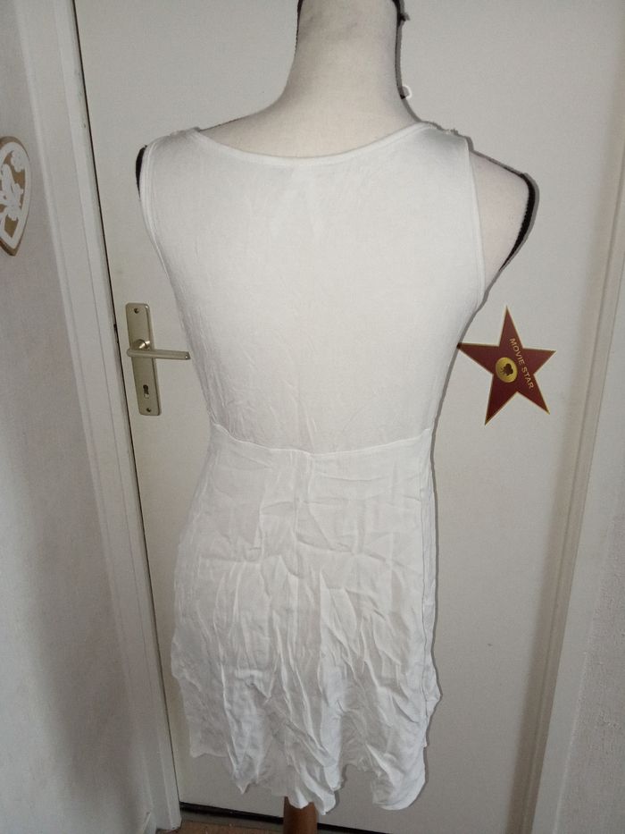 Robe  tunique allaitement , grossesse, blanche, mi saison , été, débardeur grossesse marque Séraphine taille 40 ou M - photo numéro 2