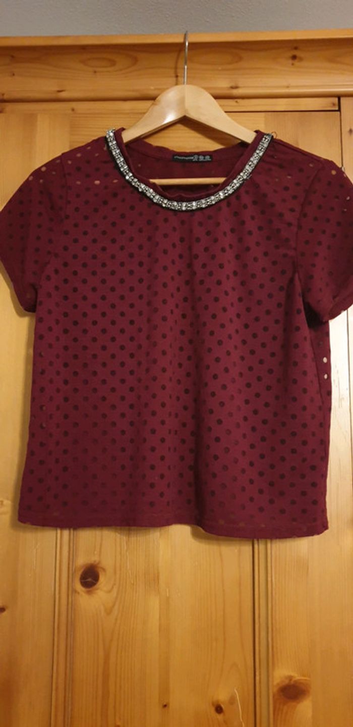 Haut semi transparent