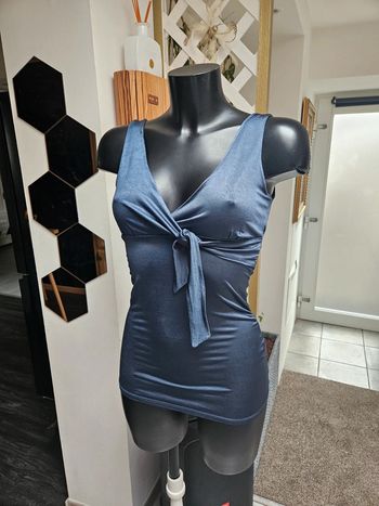 Zara top blouse à nouer taille M