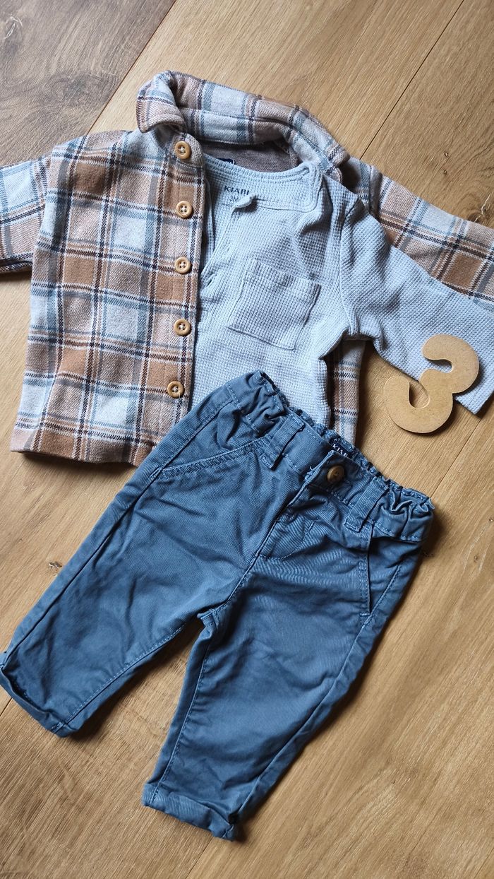 Ensemble habillé chemise bébé garçon 3 mois Kiabi