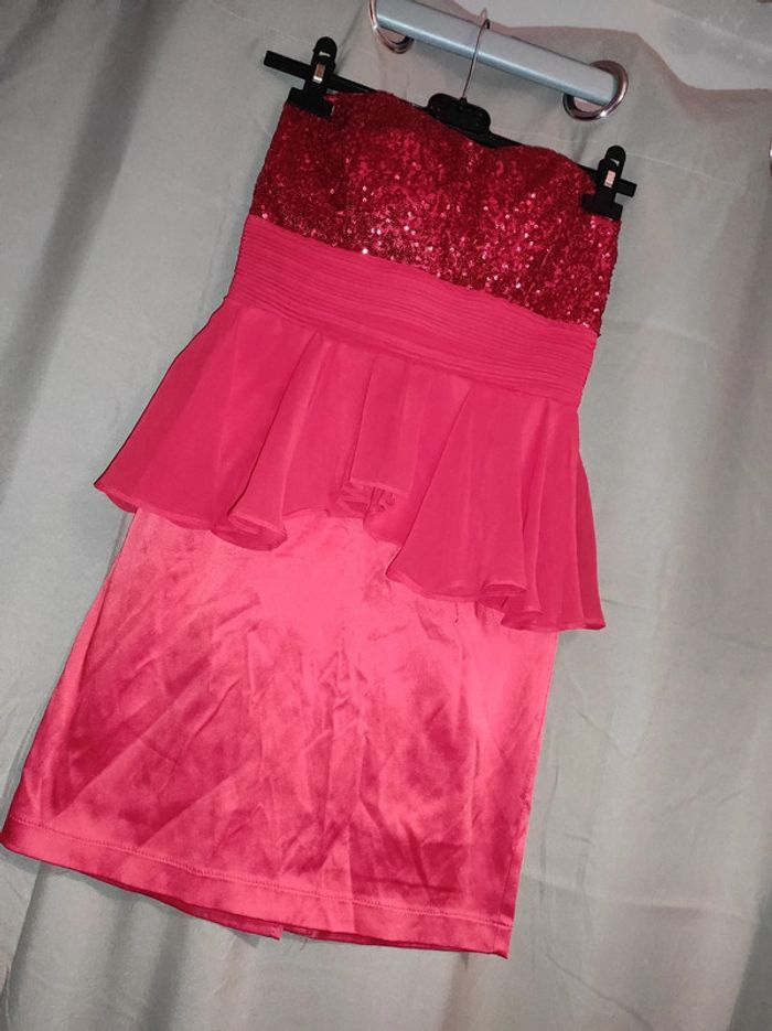Robe rouge paillettes soirée - photo numéro 6