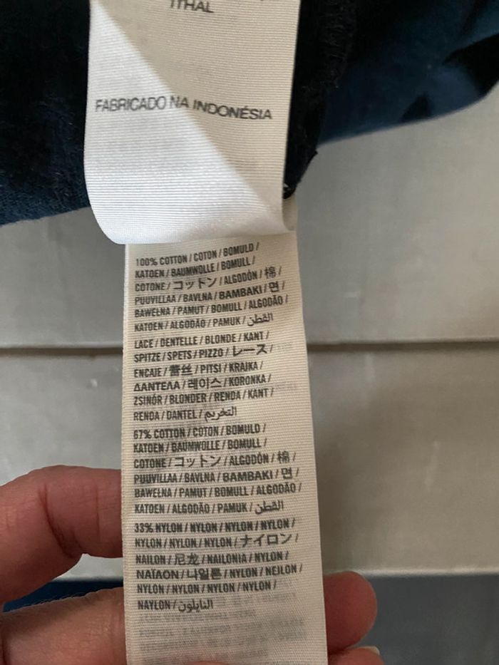 Tee shirt manches longues Abercrombie & Fitch marine à dentelle taille XS - photo numéro 13