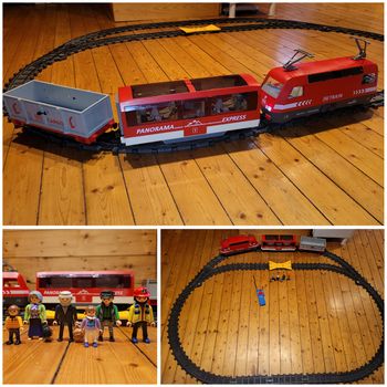 Très beau train  🚉 Playmobil 4010, complet sans boite + wagon panorama express 6342