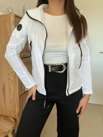 Veste coupe-vent/imperméable blanc C.P Company