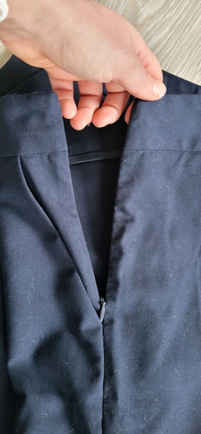 Pantalon bleu marine zara taille M - photo numéro 5