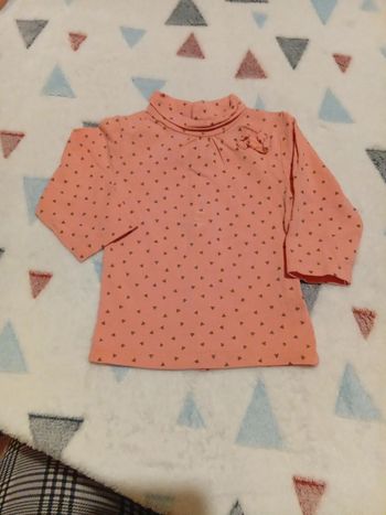 T-shirt rose triangle gris