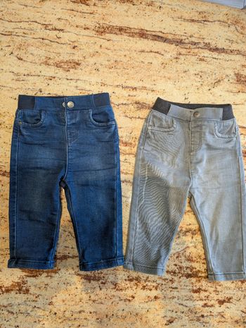 Ensemble de deux jeans bébé Orchestra en 6mois  