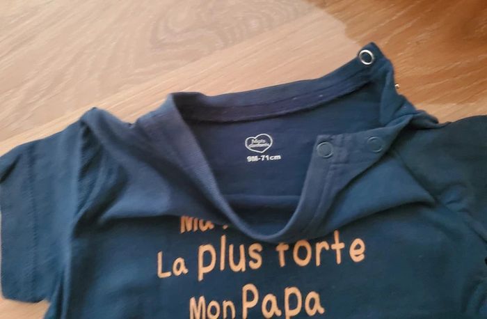 Tee shirt bebe 9 mois Mots d'enfants - photo numéro 2