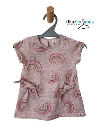 Robe à manches courtes imprimé arc-en-ciel - Orchestra 9 mois (71cm)