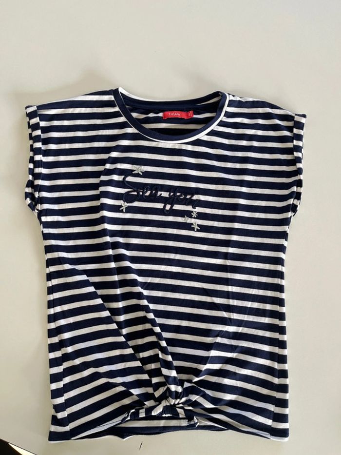 TEE shirt fille 12 ans neuf tissaia