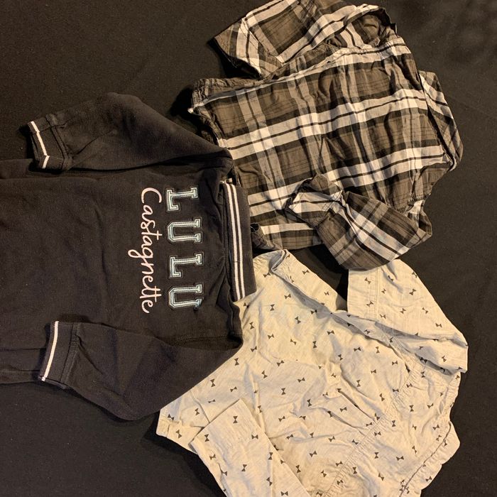 Lot 3 chemises / polo ML 12 mois Panda Noeuds Lulu - photo numéro 6