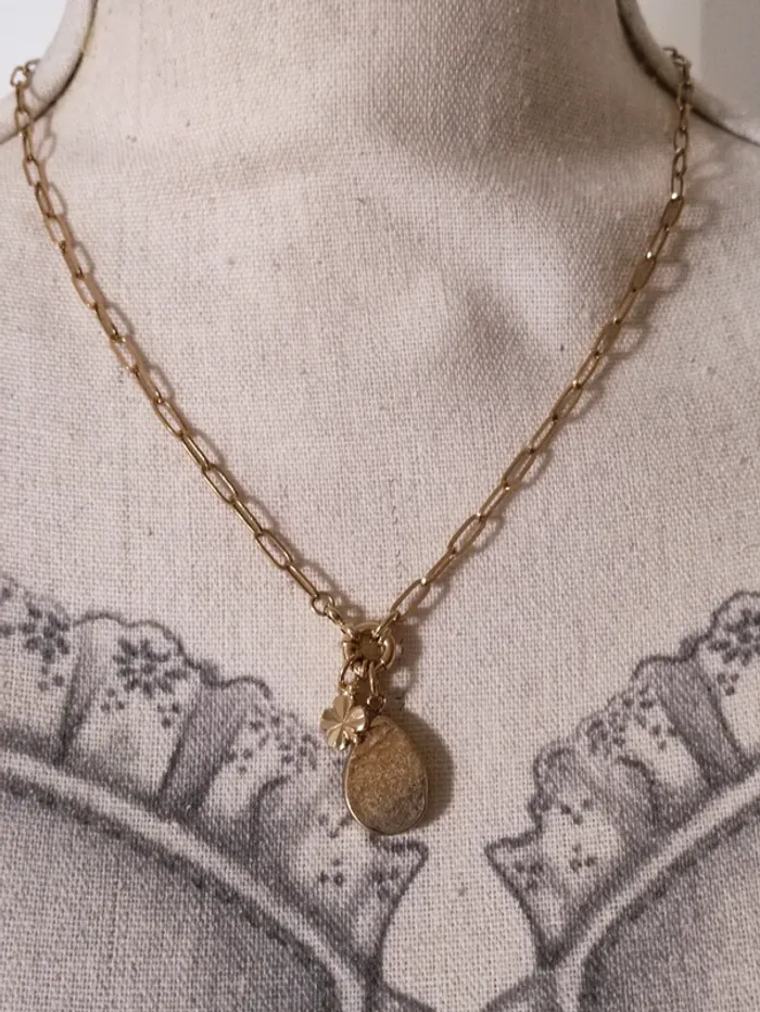 🌼 collier bonheur 🍀 pierre jaspe paysagé 🌾 - photo numéro 3