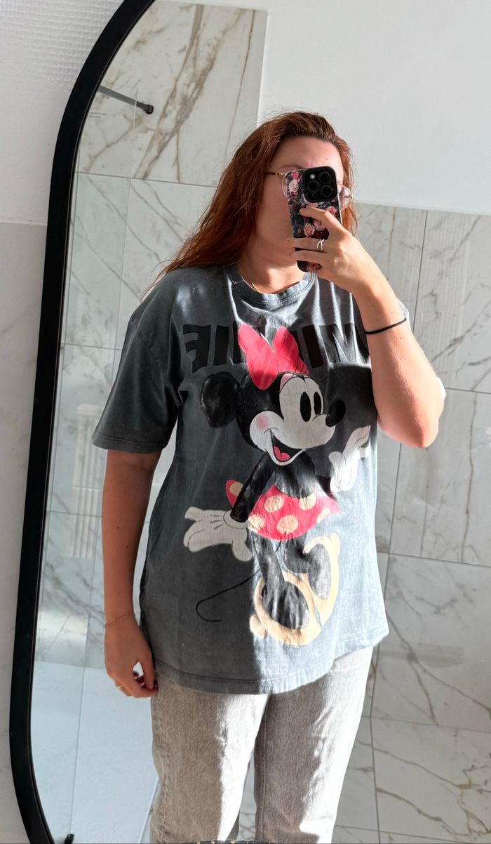 T-shirt Minnie manches courtes gris - photo numéro 4