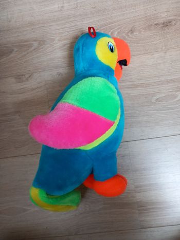Peluche perroquet multicolore