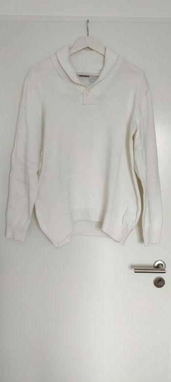 Pull homme blanc la redoute
