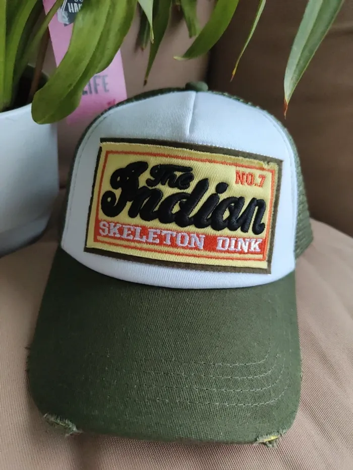 Casquette Trucker The Indian kaki - photo numéro 3