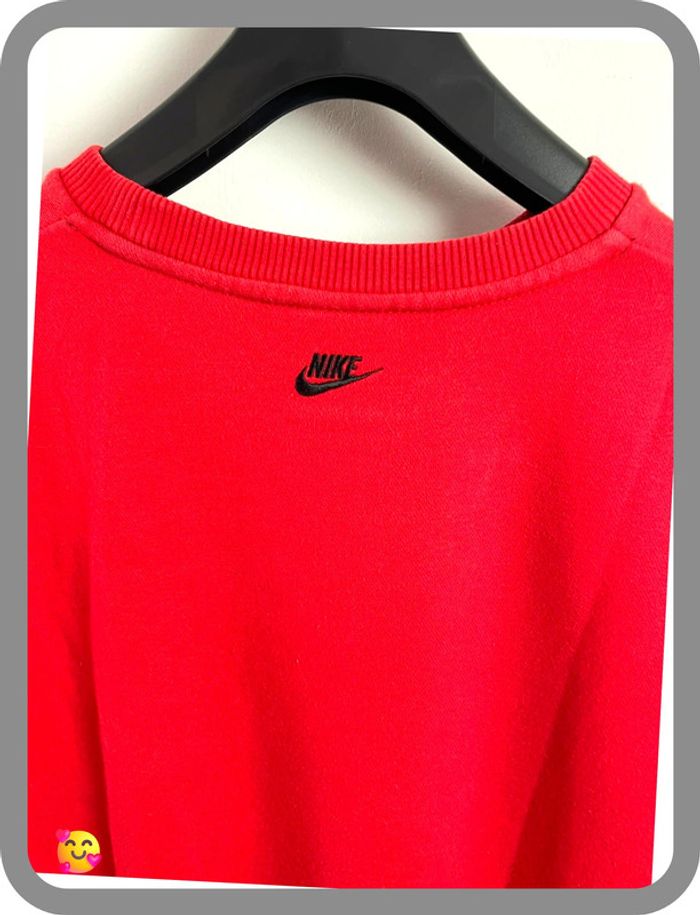 👕 Sweat-shirt Nike homme – Taille S – Rouge et noir, logo brodé - photo numéro 4