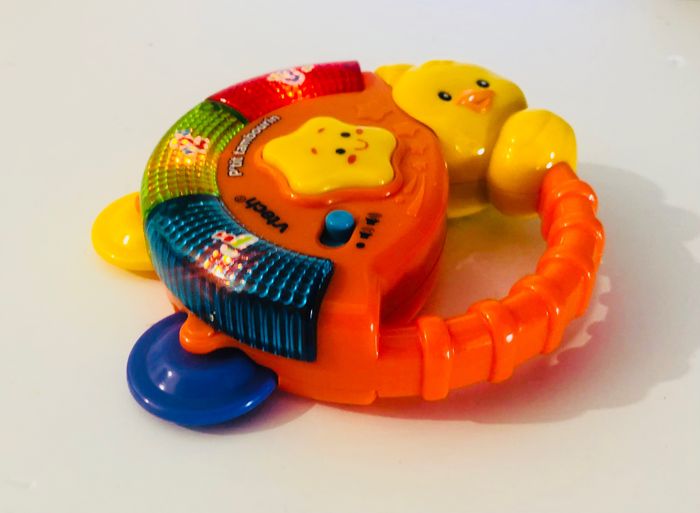 vtech p'tit tambourin hochet musical 3-36 mois interactif musical lumineux instrument de musique les premiers chiffres apprendre à compter jusqu’à 3 éveil montessori lot SOP77 - photo numéro 2