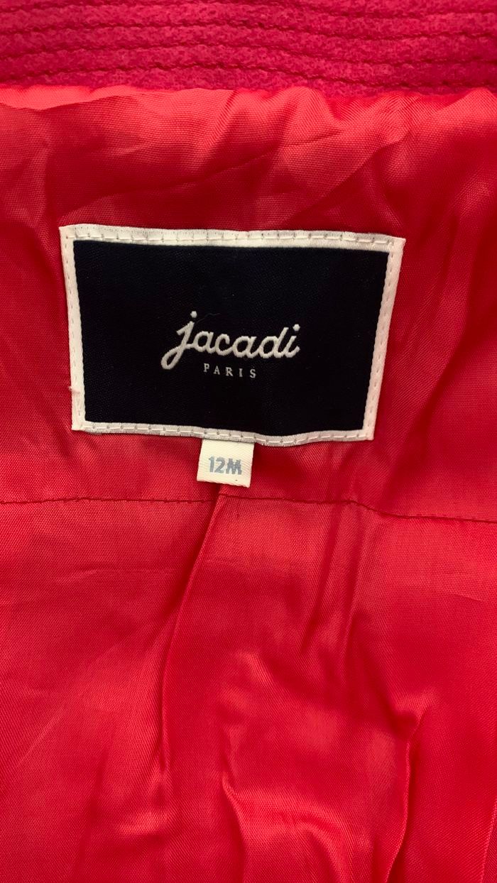 Manteau fille Jacadi rose 12 mois - photo numéro 2