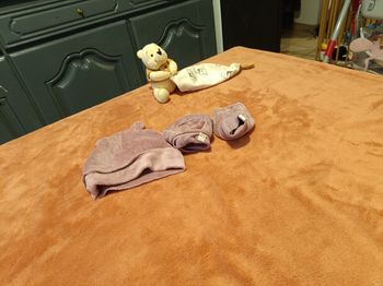 Bonnet + gants bébé fille violet Zeeman hiver