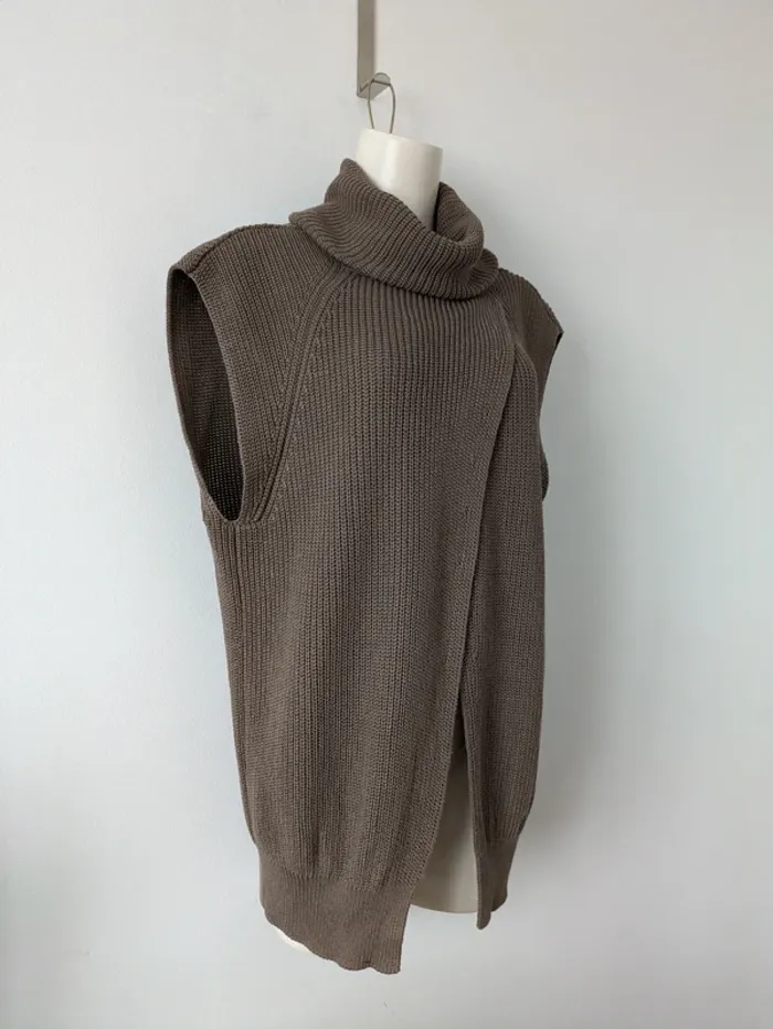 Pull col roulé blouse - Peter Hahn - taille 46 - photo numéro 3