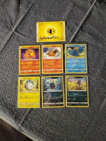 Lot 6 cartes Pokémon française