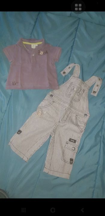 Ensemble salopette Disney