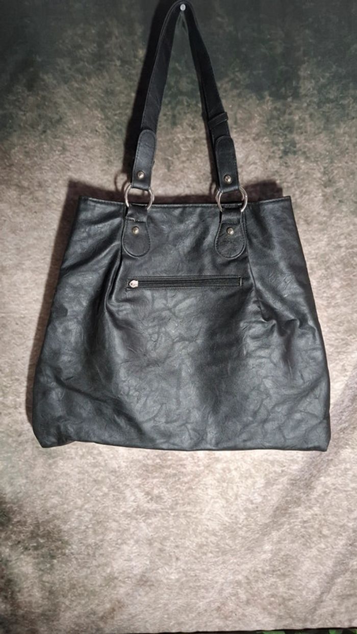 Sac effet froissé noir - photo numéro 5