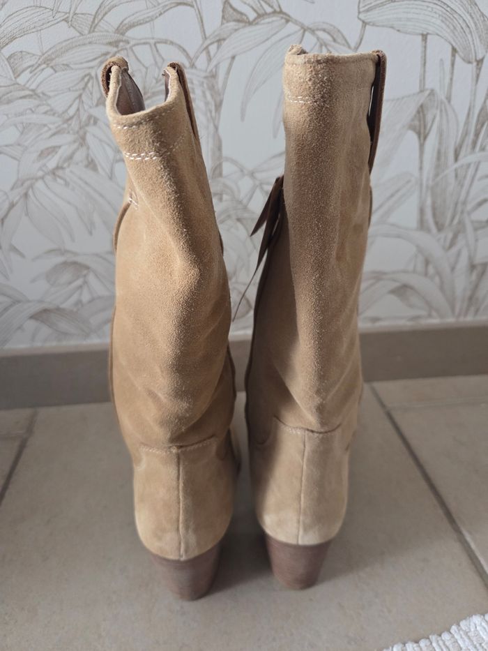 Bottes femme neuve daim promod - photo numéro 3