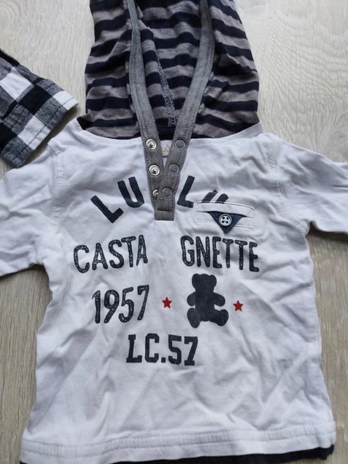 Ensemble lulu castagnette et chemise à carreaux 3 mois - photo numéro 6