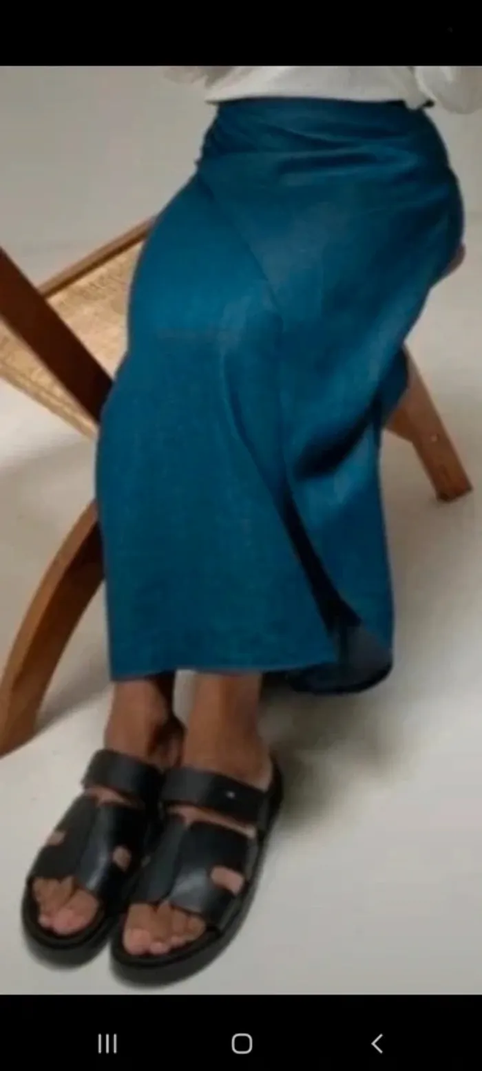 Jupe longue en jeans taille m neuve - photo numéro 2