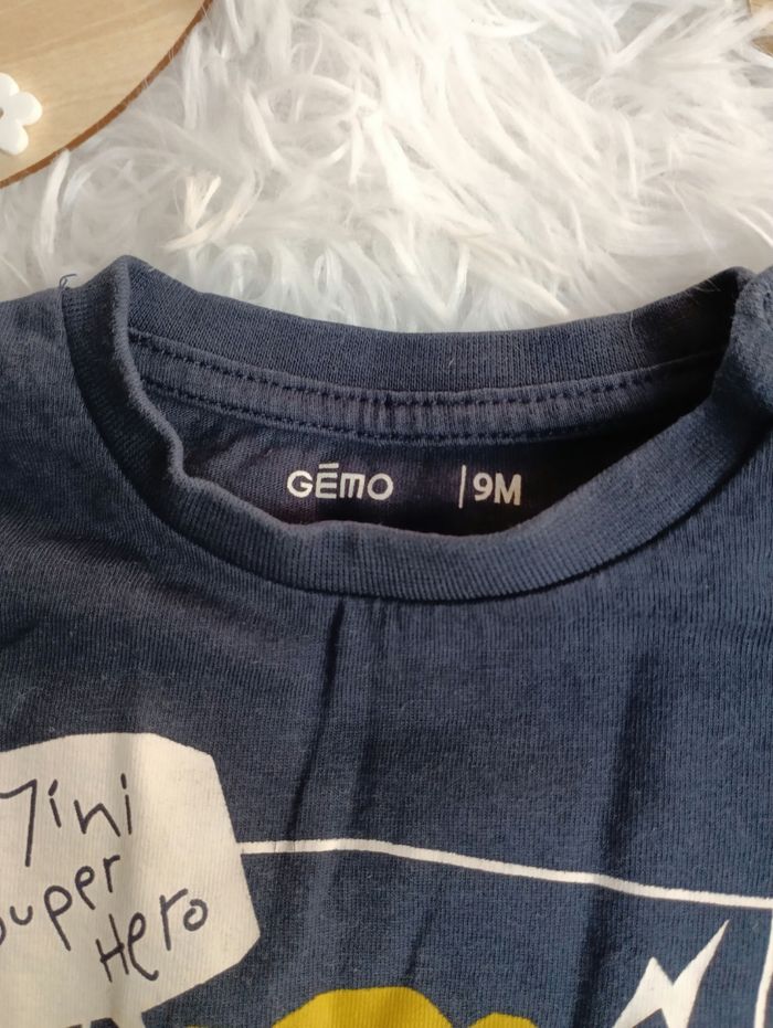 Tee shirt gemo 9 mois garçon - photo numéro 2