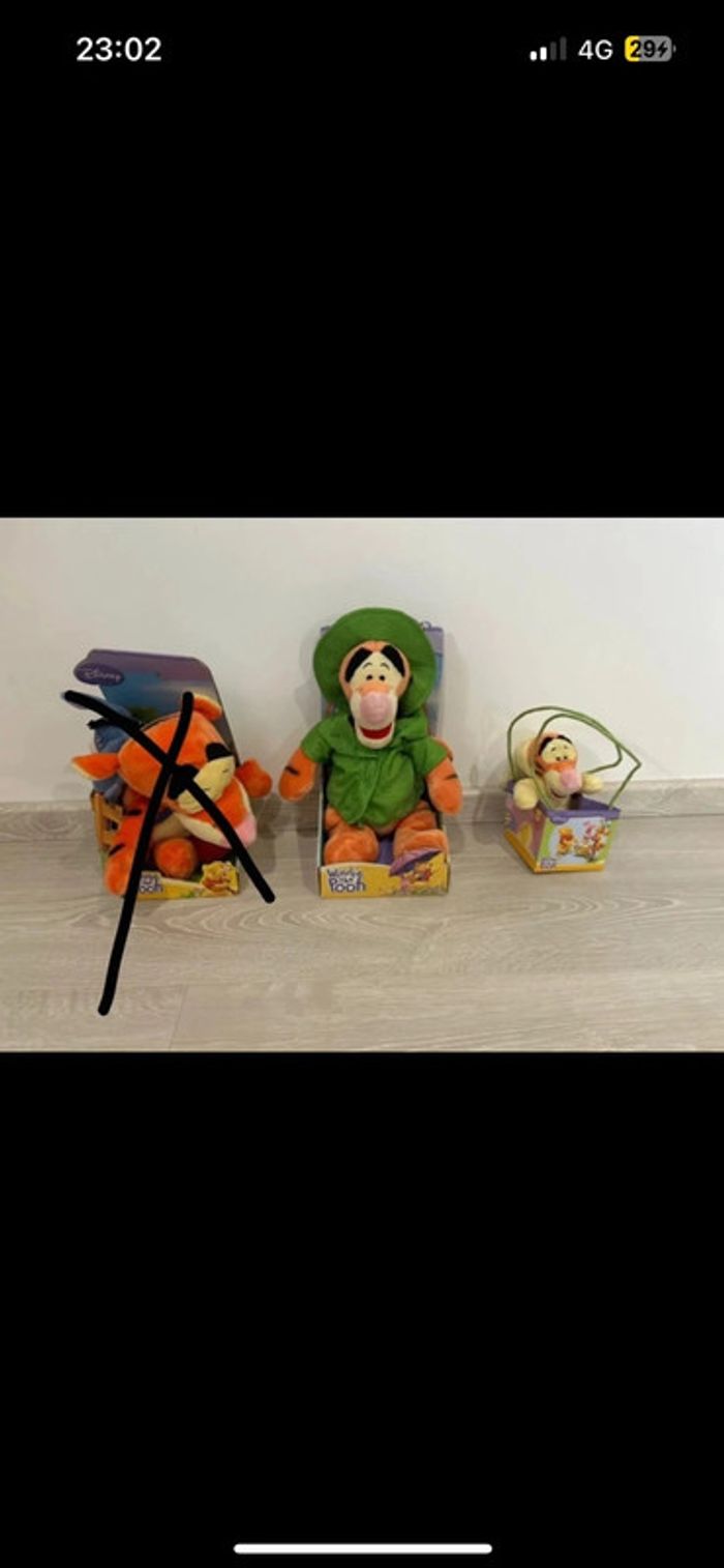 Lot/ Unité peluche tigrou - photo numéro 4