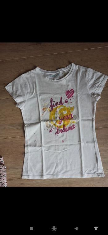 T-shirt blanc Okaïdi 12 ans