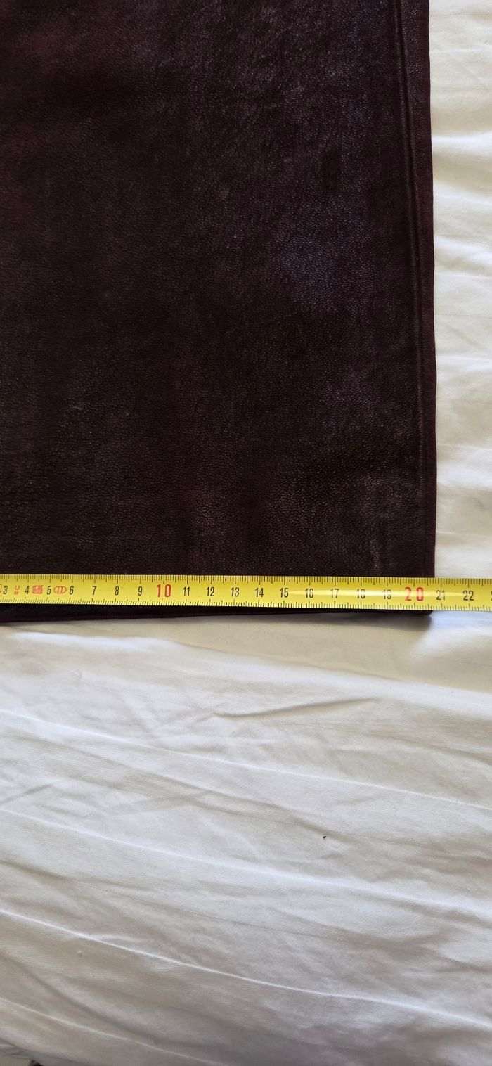 Jean cuir marron T.50 - photo numéro 9