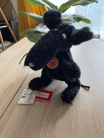 Peluche rat noir Sigikid