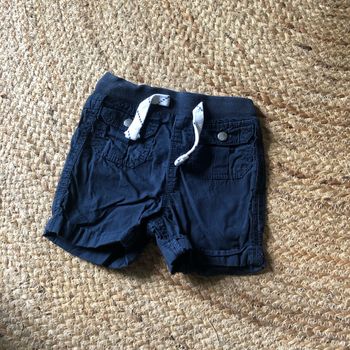 Short bleu marine 12 mois