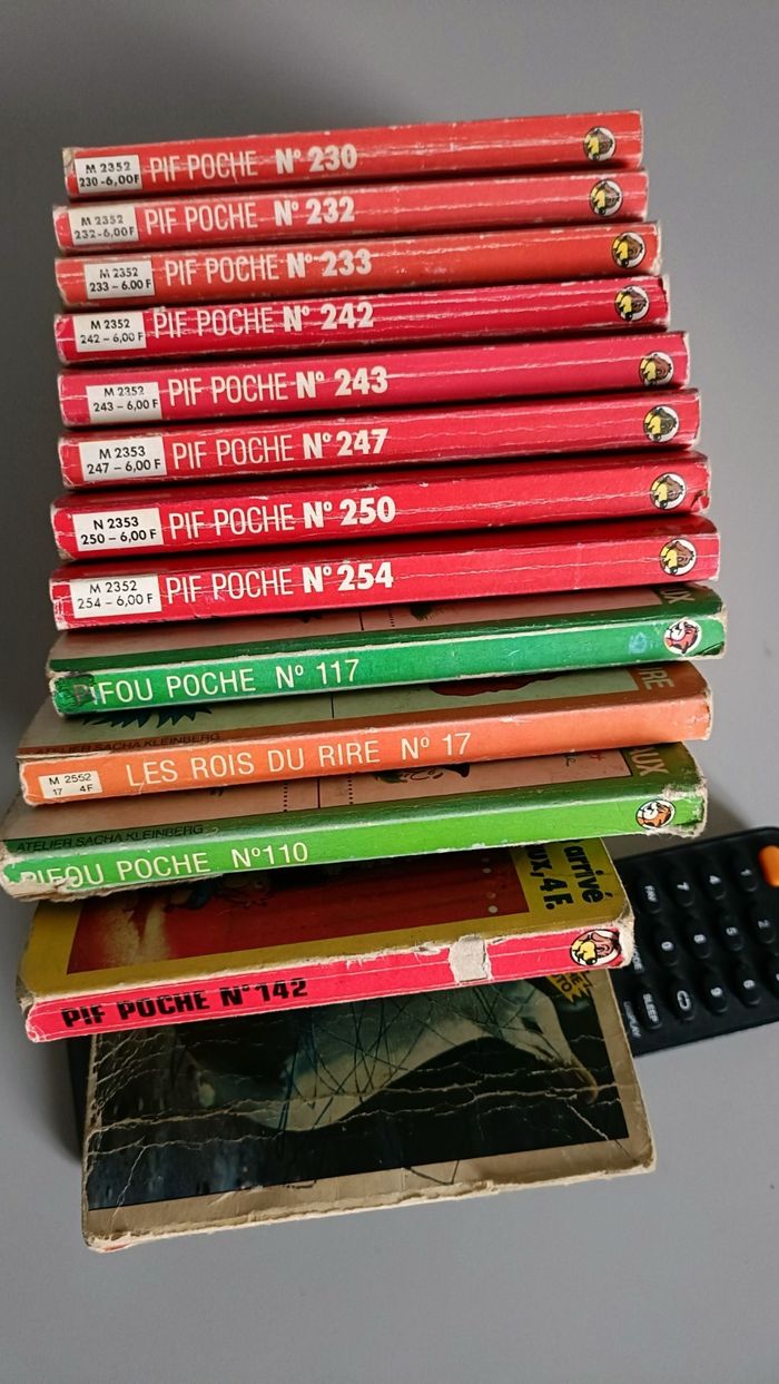 lot de 13 pif / pifou poche années 80 - photo numéro 8