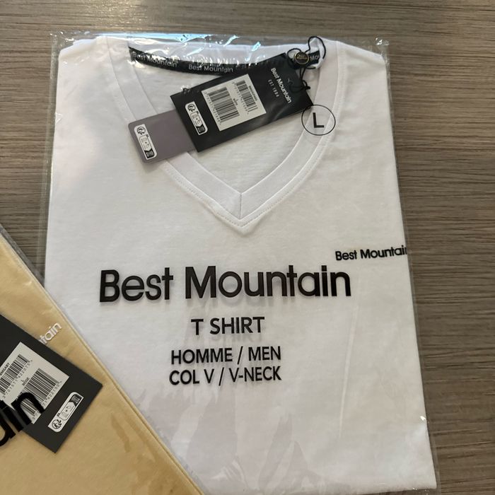 Deux tee shirt best mountain neuf taille l - photo numéro 3