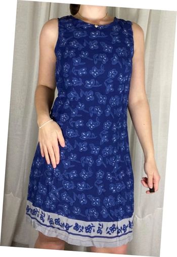 Robe bleue a motifs 3 Suisses taille 42