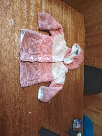 Veste chaude rose fille - taille 92 cm