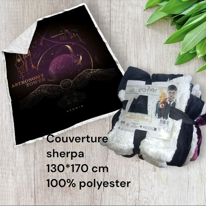 Grande couverture sherpa harry potter