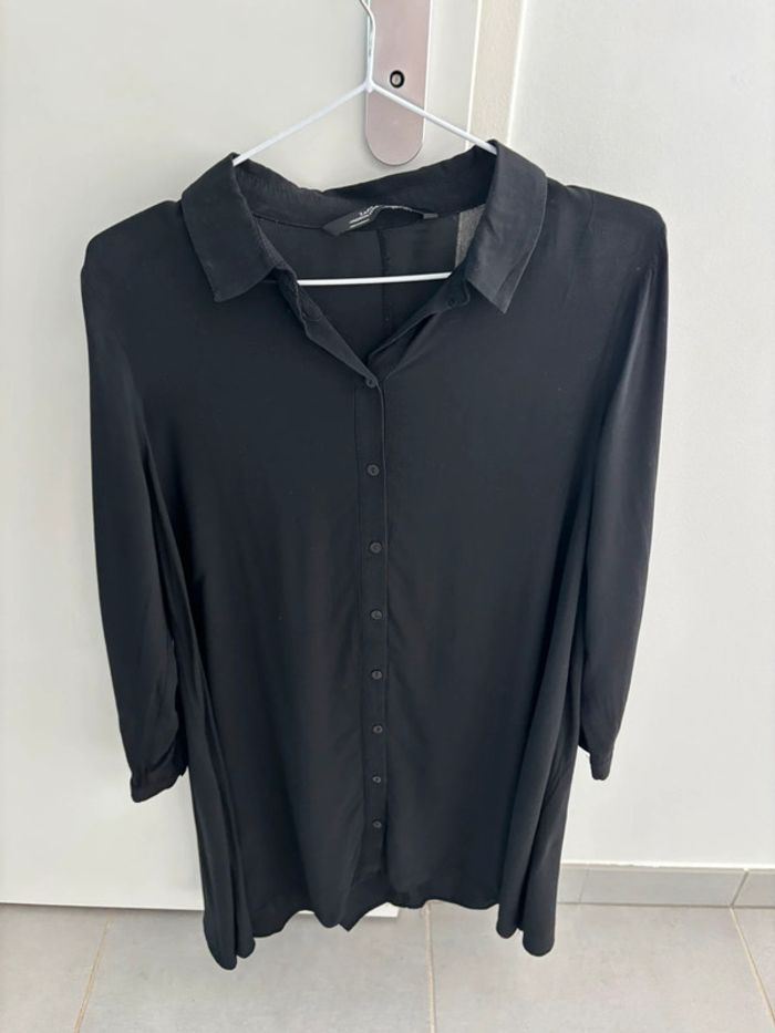 Chemise longue noir taille xs Zara